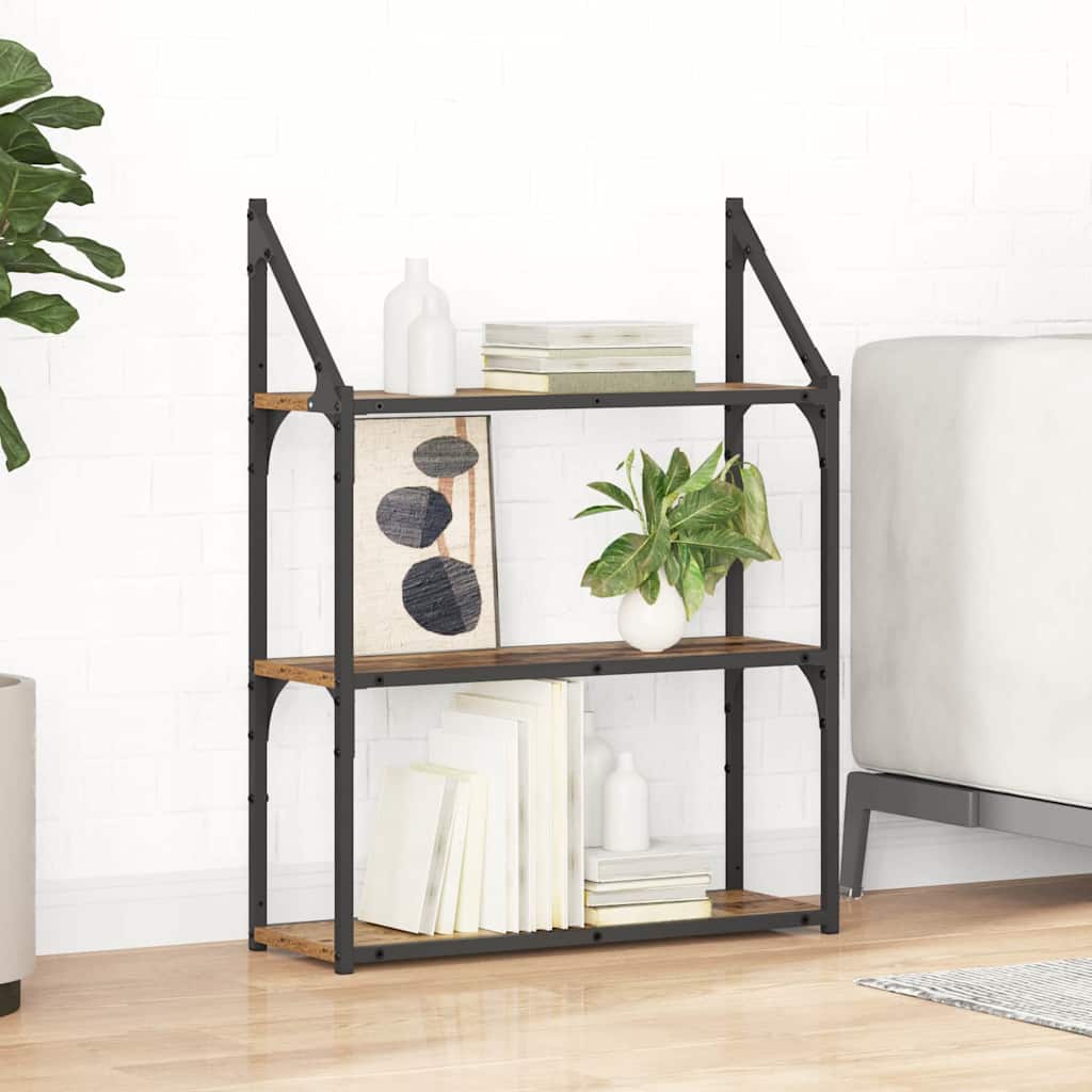 vidaXL Raft de perete Lemn Vechi 60 x 21 x 78,5 cm Lemn compozit