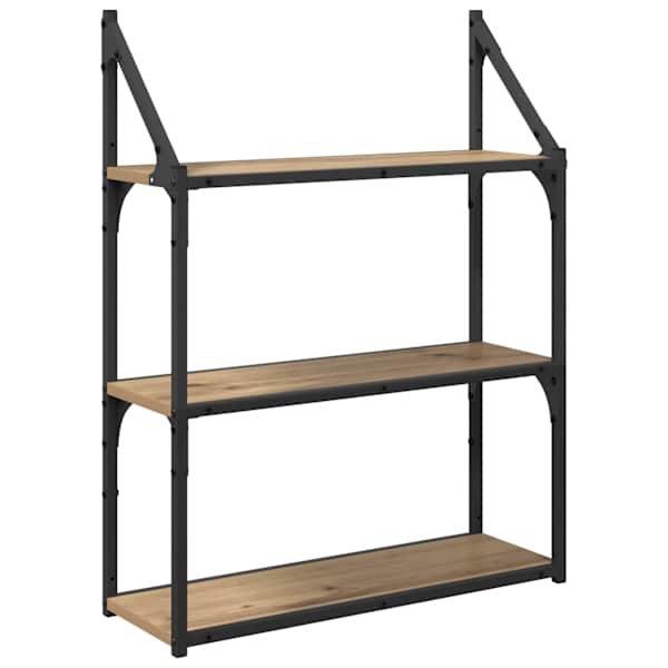 vidaXL Seinariiul Seinale kinnitav K&auml;sit&ouml;&ouml;puu 60 x 21 x 78,5 cm