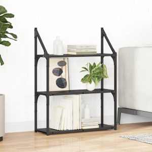 Stenska polica Črna Orehovina 60 x 21 x 78,5 cm Konstruiran les