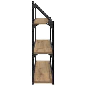 Nástěnná polička s policí Artisanový dub 80 x 21 x 78,5 cm - obrázek 6