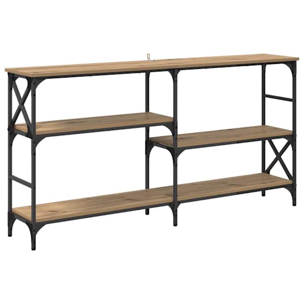 vidaXL Konsoollaud K&auml;sit&ouml;&ouml;puu 150 x 29 x 76,5 cm Tehispuit
