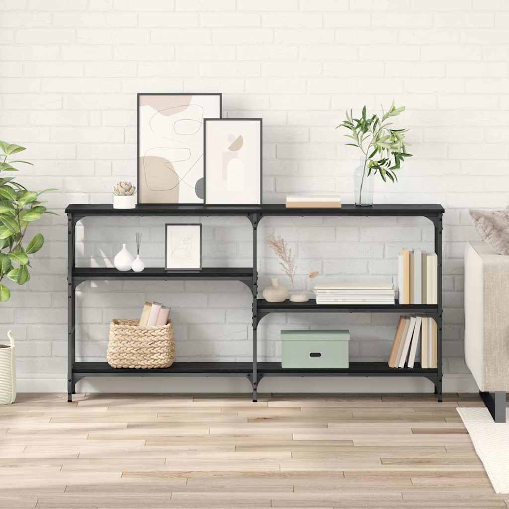 Mese - Masă de consolă Stejar negru 150 x 29 x 76.5 cm Lemn compozit