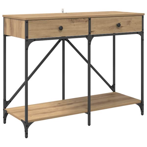 vidaXL Konsoollaud K&auml;sit&ouml;&ouml;puu 100 x 39 x 78,5 cm Tehispuit