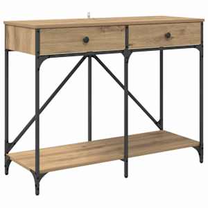 Konzolový stolek se zásuvkou Artisanový dub 100 x 39 x 78,5 cm - obrázek 2