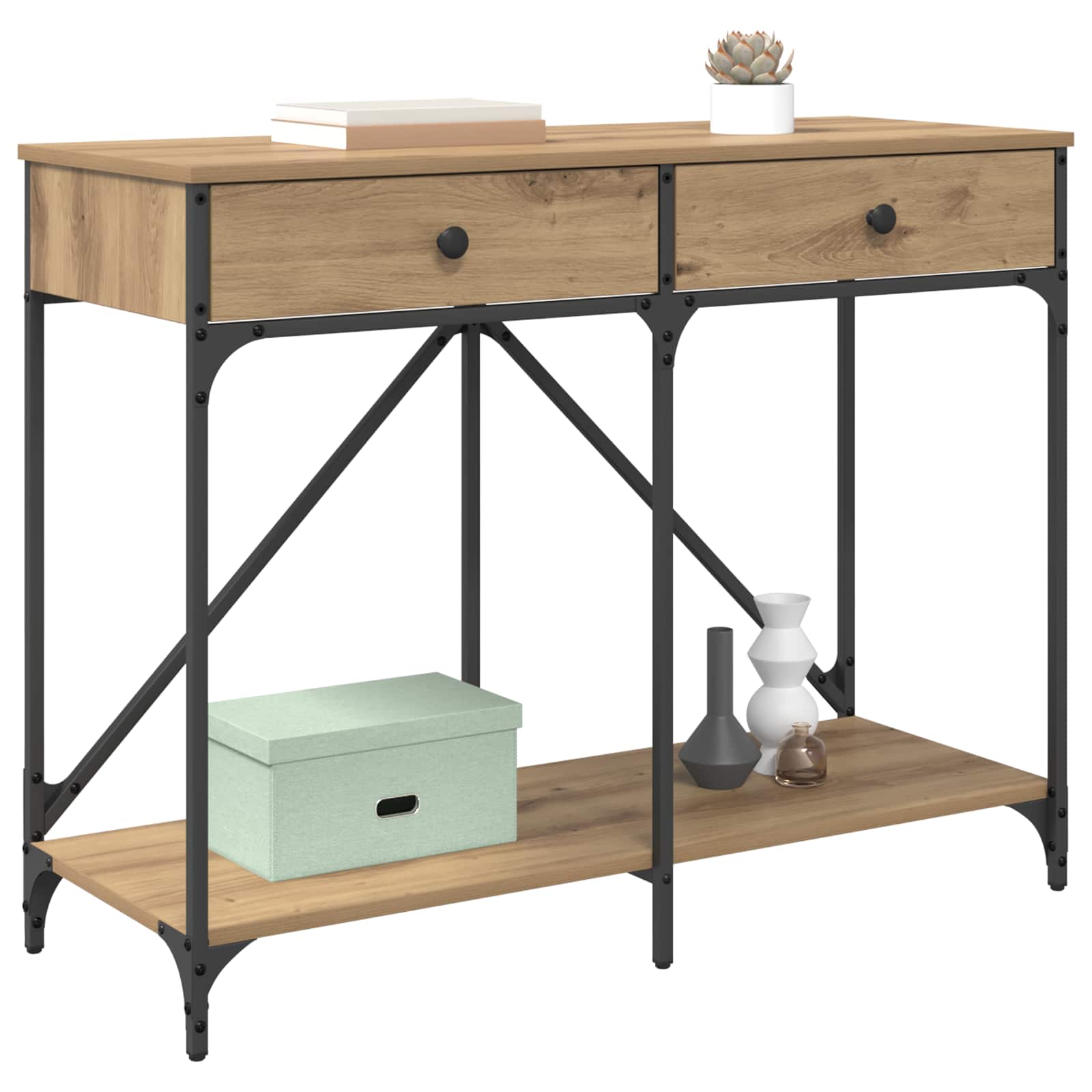 Konsolipöytä Artisan tammi 100 x 39 x 78,5 cm Tekninen puu