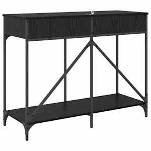 Konzolový stolek Černý dub 100 x 39 x 78,5 cm kompozitní dřevo - obrázek 8
