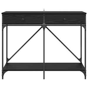 Konzolový stolek Černý dub 100 x 39 x 78,5 cm kompozitní dřevo - obrázek 6