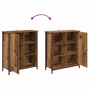 Servírovací skříň Staré dřevo 70 x 30 x 80 cm kompozitní dřevo - obrázek 11