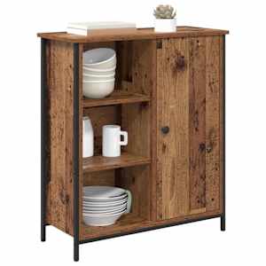 Servírovací skříň Staré dřevo 70 x 30 x 80 cm kompozitní dřevo - obrázek 3
