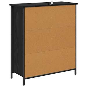 Servírovací skříň Černý dub 70 x 30 x 80 cm kompozitní dřevo - obrázek 8
