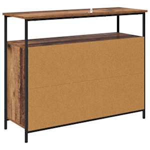 Servírovací skříň Staré dřevo 100 x 35 x 80 cm kompozitní dřevo - obrázek 8