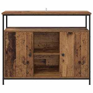 Servírovací skříň Staré dřevo 100 x 35 x 80 cm kompozitní dřevo - obrázek 6