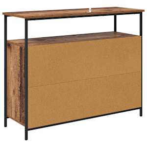 Servírovací skříň Staré dřevo 100 x 35 x 80 cm kompozitní dřevo - obrázek 8
