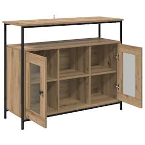 Servírovací skříň Artisanový dub 100 x 35 x 80 cm - obrázek 5