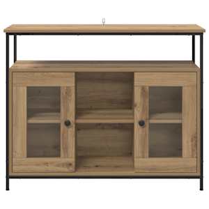 Servírovací skříň Artisanový dub 100 x 35 x 80 cm - obrázek 6