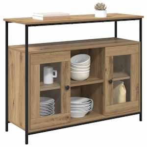 Servírovací skříň Artisanový dub 100 x 35 x 80 cm - obrázek 3