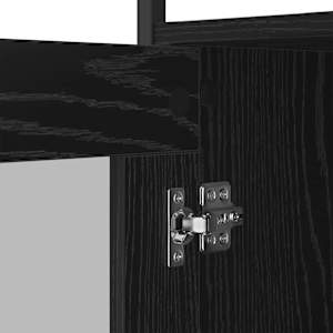 Servírovací skříň Černý dub 100 x 35 x 80 cm kompozitní dřevo - obrázek 9