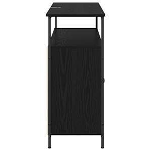 Servírovací skříň Černý dub 100 x 35 x 80 cm kompozitní dřevo - obrázek 7