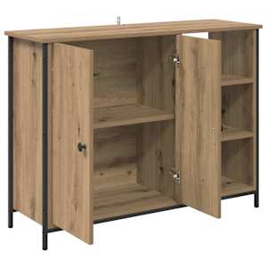 Servírovací skříň Artisanový dub 100 x 33 x 75 cm - obrázek 5