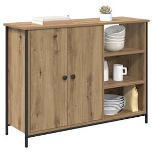 Servírovací skříň Artisanový dub 100 x 33 x 75 cm - obrázek 3
