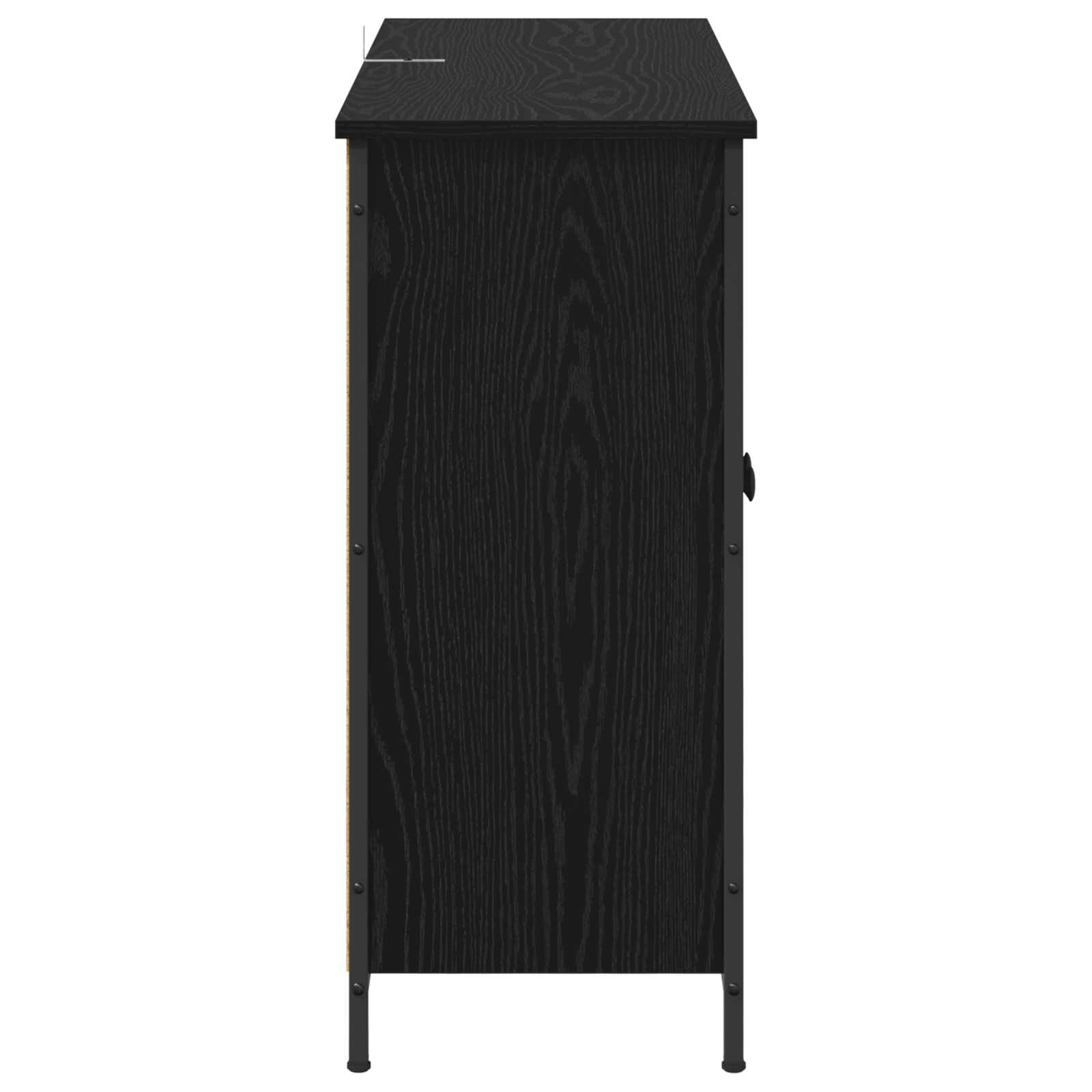 Strani šal Črna Orehovina 100 x 33 x 75 cm Konstruiran les - slika 7