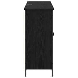 Servírovací skříň Černý dub 100 x 33 x 75 cm kompozitní dřevo - obrázek 7