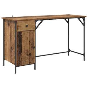 vidaXL Arvutilaud Vana puit 131 x 48 x 75 cm Tehispuit