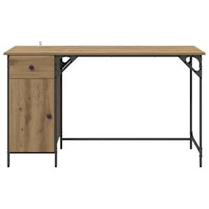 Počítačový stůl se zásuvkou Artisanový dub 131 x 48 x 75 cm - obrázek 6
