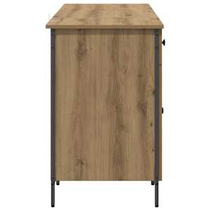Počítačový stůl se zásuvkou Artisanový dub 131 x 48 x 75 cm - obrázek 7