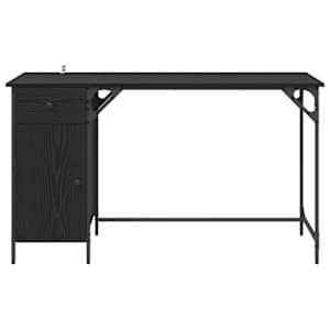 Počítačový stůl Černý dub 131 x 48 x 75 cm kompozitní dřevo - obrázek 6
