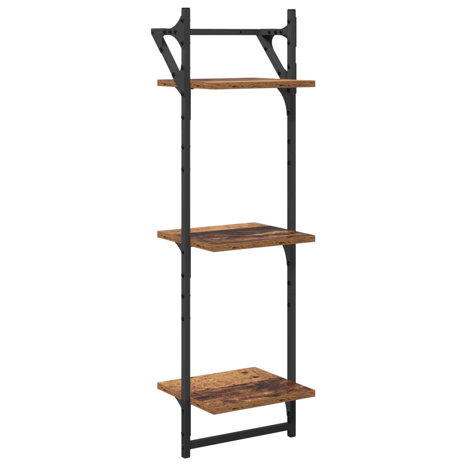 Sada nástěnných polic 6 pcs Staré dřevo 100 x 25 x 30 cm - obrázek 9