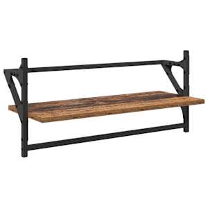Sada nástěnných polic 6 pcs Staré dřevo 100 x 25 x 30 cm - obrázek 6