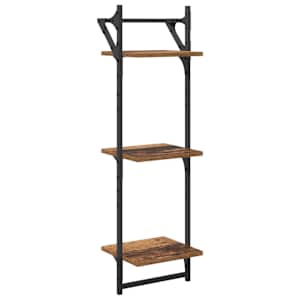 Sada nástěnných polic 6 pcs Staré dřevo 100 x 25 x 30 cm - obrázek 9