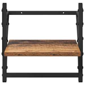 Sada nástěnných polic 6 pcs Staré dřevo 100 x 25 x 30 cm - obrázek 11