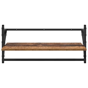Sada nástěnných polic 6 pcs Staré dřevo 100 x 25 x 30 cm - obrázek 12