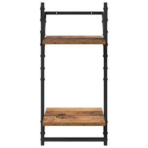 Sada nástěnných polic 6 pcs Staré dřevo 100 x 25 x 30 cm - obrázek 14