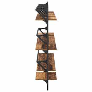 Sada nástěnných polic 6 pcs Staré dřevo 100 x 25 x 30 cm - obrázek 16