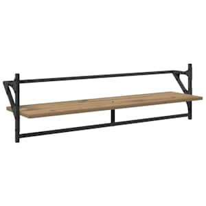 Sada nástěnných polic 6 pcs Artisanový dub 100 x 25 x 30 cm - obrázek 7