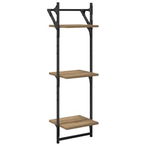 Sada nástěnných polic 6 pcs Artisanový dub 100 x 25 x 30 cm - obrázek 9