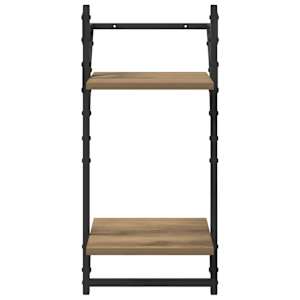 Sada nástěnných polic 6 pcs Artisanový dub 100 x 25 x 30 cm - obrázek 14
