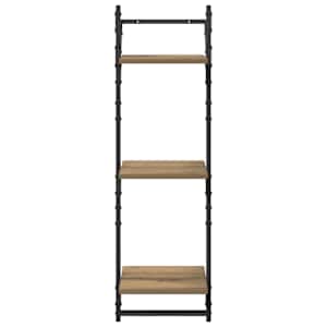 Sada nástěnných polic 6 pcs Artisanový dub 100 x 25 x 30 cm - obrázek 15