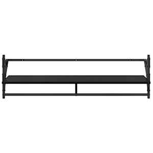 Sada nástěnných polic s policí 6 pcs Černý dub 100 x 25 x 30 cm - obrázek 13