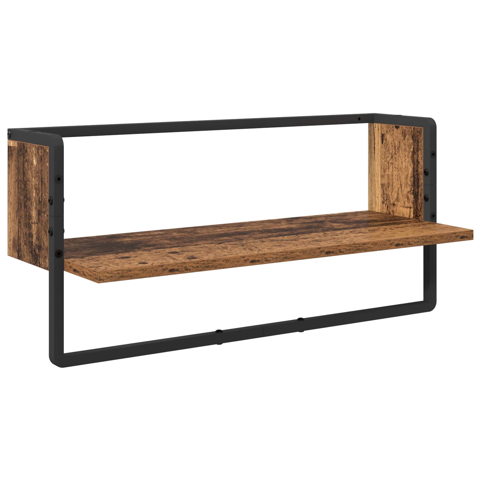 Sada nástěnných polic 4 pcs Staré dřevo 65 x 25 x 30 cm - obrázek 5