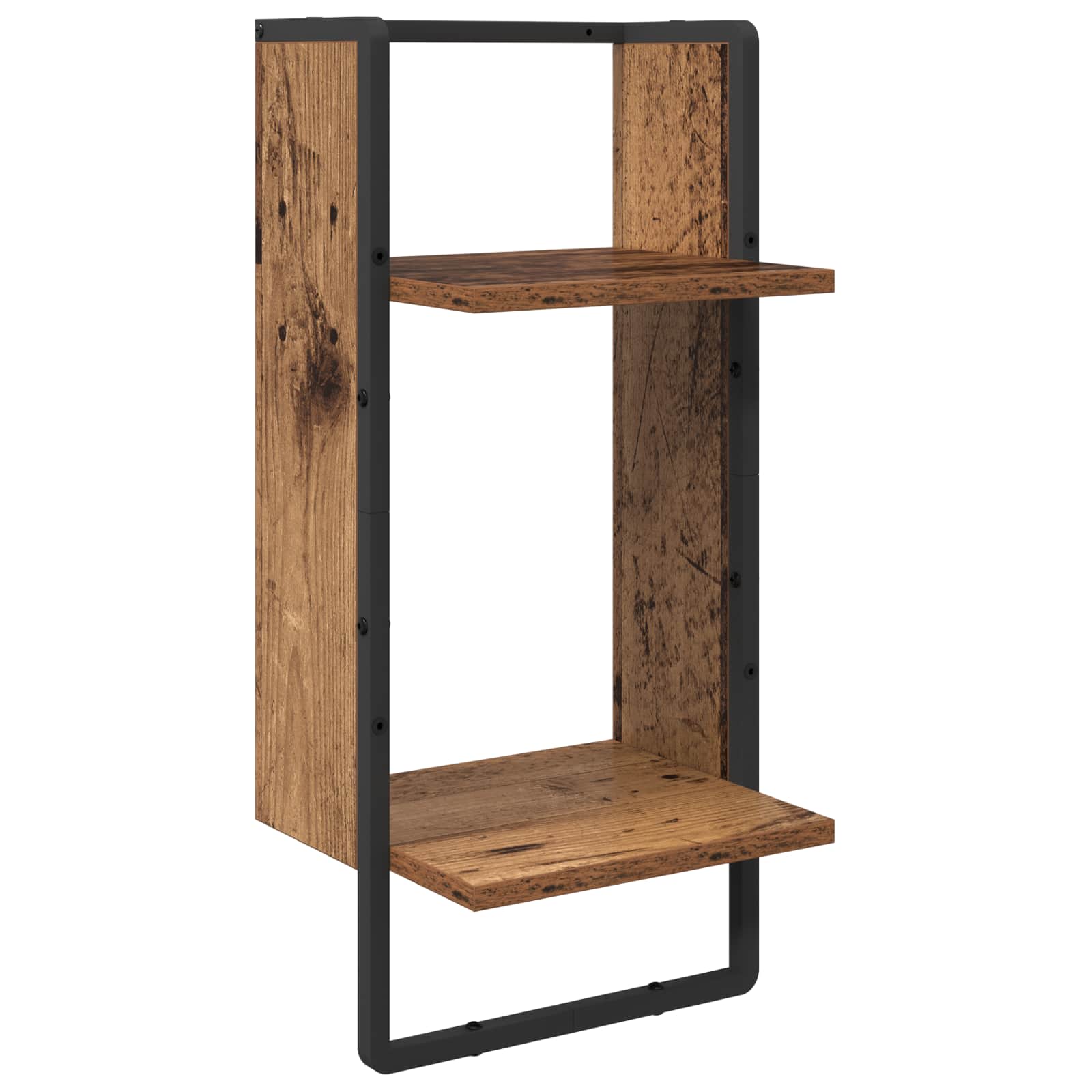 Sada nástěnných polic 4 pcs Staré dřevo 65 x 25 x 30 cm - obrázek 6