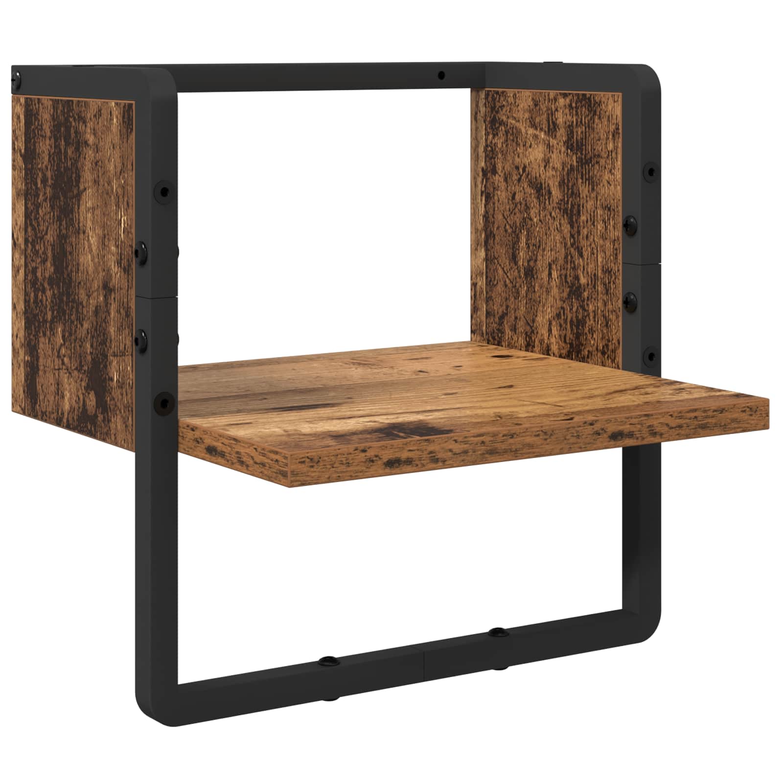 Sada nástěnných polic 4 pcs Staré dřevo 65 x 25 x 30 cm - obrázek 7