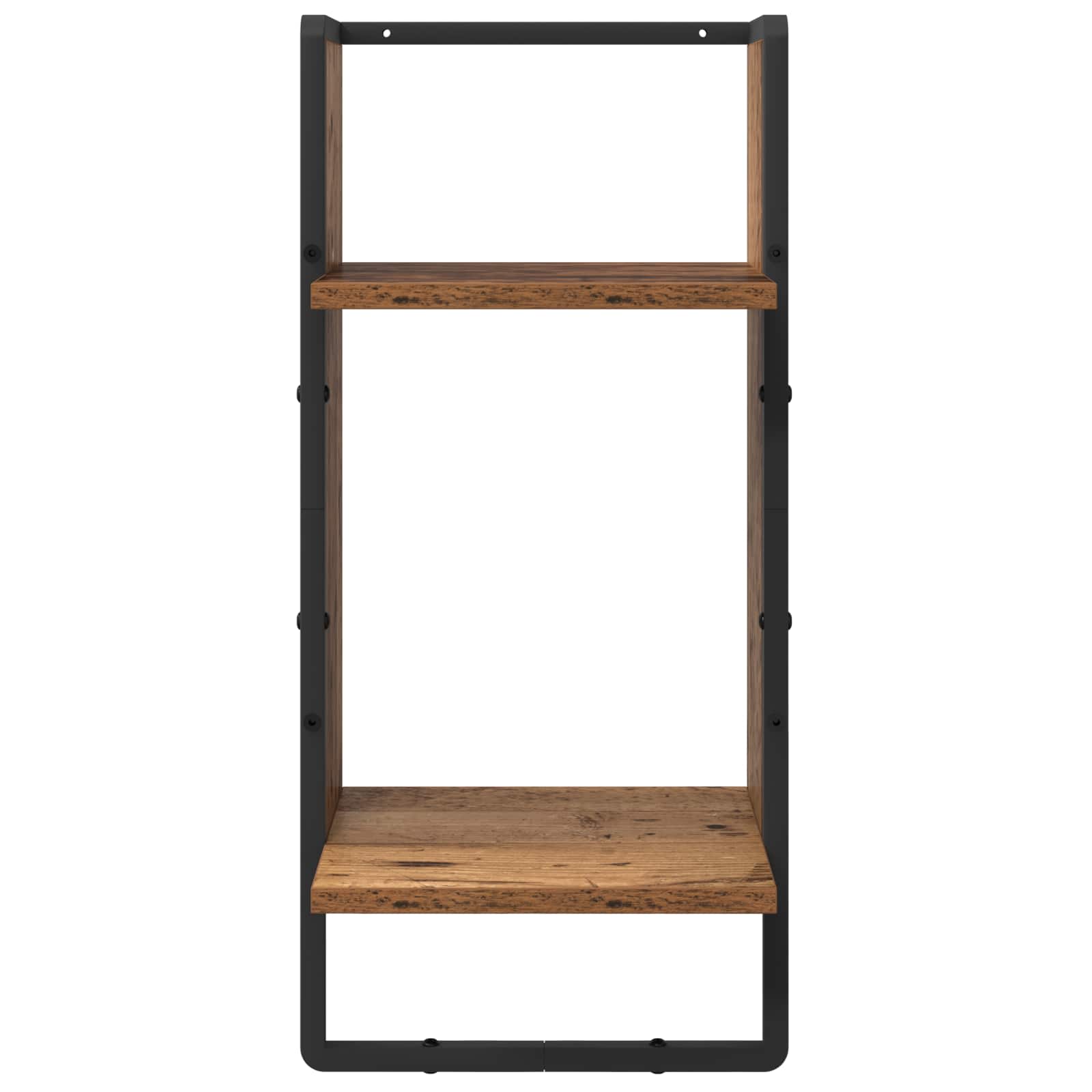 Sada nástěnných polic 4 pcs Staré dřevo 65 x 25 x 30 cm - obrázek 10
