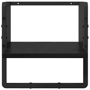 Sada nástěnných polic s policí 4 pcs Černý dub 65 x 25 x 30 cm - obrázek 11