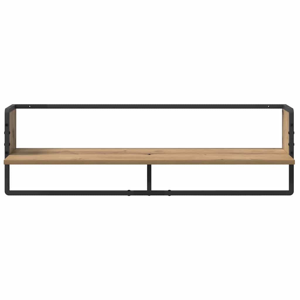 Sada nástěnných polic 6 pcs Artisanový dub 100 x 25 x 30 cm - obrázek 15