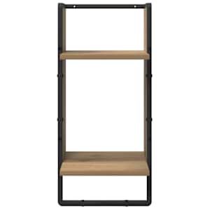 Sada nástěnných polic 6 pcs Artisanový dub 100 x 25 x 30 cm - obrázek 12