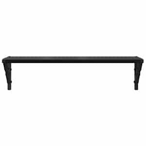 Nástěnné poličky s policí 2 pcs Černý dub 60 x 15 x 15,5 cm - obrázek 6